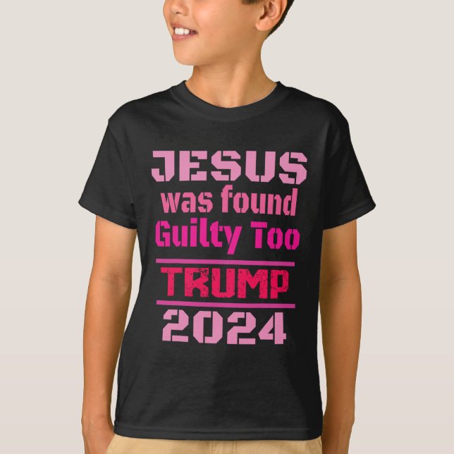 T-shirt Jésus A Été Trouvé Coupable De Reprendre L'Amériqu (Devant)