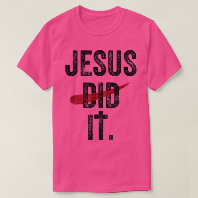 T-shirt jésus a fait la chemise classique (Design devant)