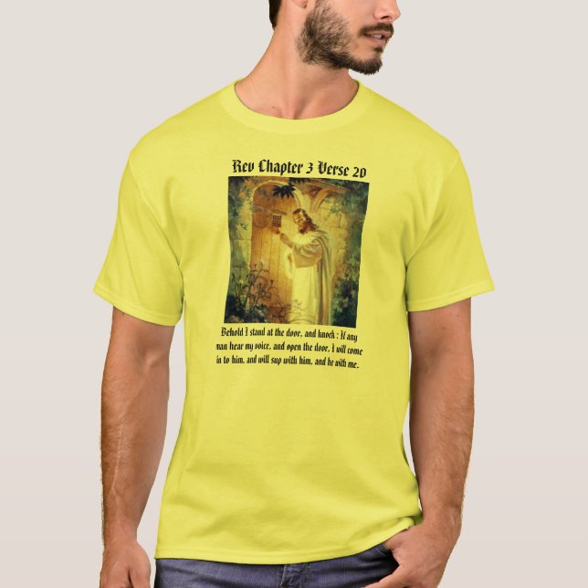 T-shirt Jésus à la porte T/shirt (Devant)