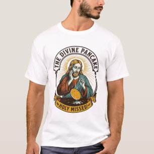 T-shirt Jésus a laissé tomber la crêpe parfaite en retourn