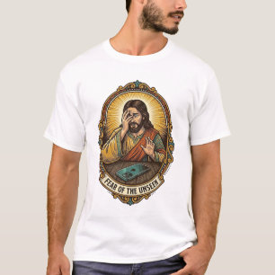 T-shirt Jésus a laissé tomber l'écran du téléphone sur la