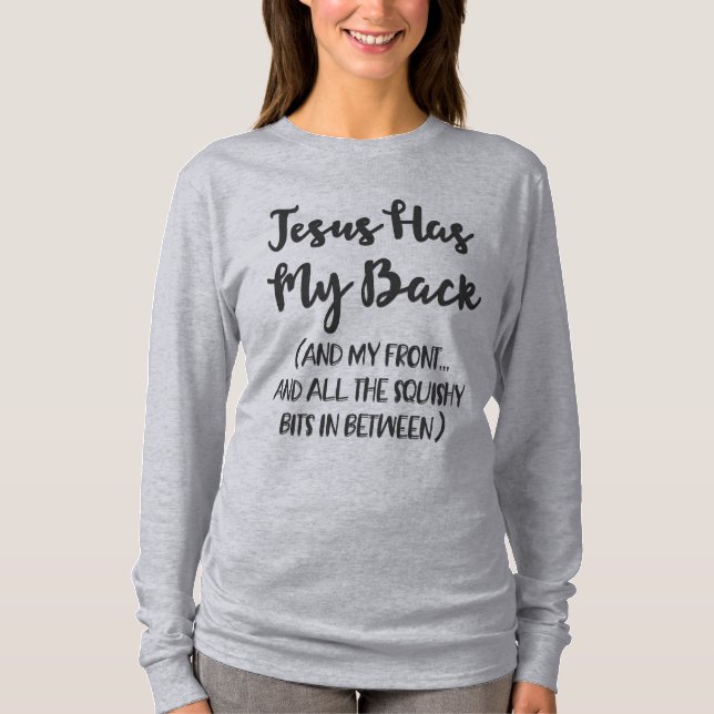 T-shirt Jésus a mon dos (Devant)
