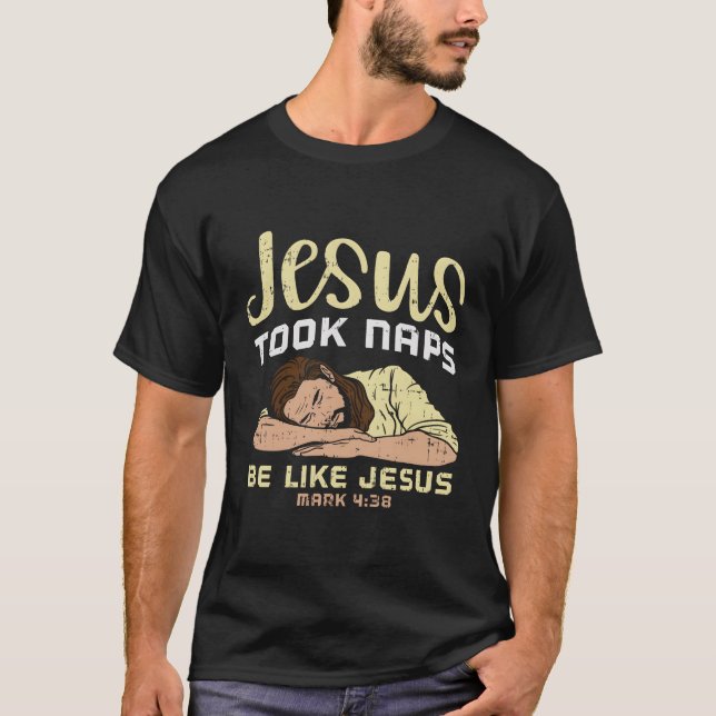 T-shirt Jésus A Pris Des Sièges Comme Jésus T-Chemise (Devant)
