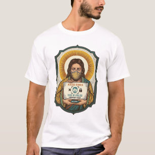 T-shirt Jésus a raté le déverrouillage facial de la techno