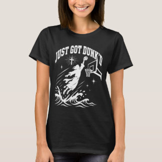 T-shirt Jésus a reçu un dunk basket-ball baptême chrétien