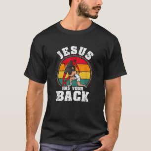 T-shirt Jésus A Ton Dos Christian Wrestler Religieux W