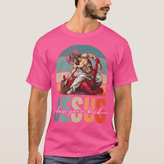 T-shirt Jésus A Ton Dos Jiu Jitsu Christian