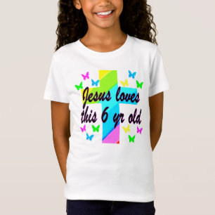T-Shirt JÉSUS AIME CET ANNIVERSAIRE DE 6 ANS