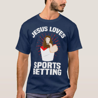 T-shirt Jésus aime le sport parier jouer le Christ sous