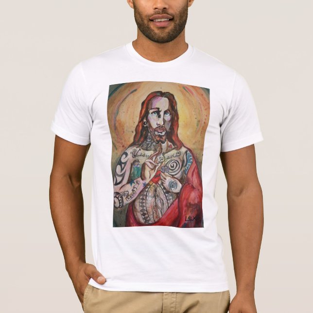 T-shirt Jésus aime l'encre (Devant)