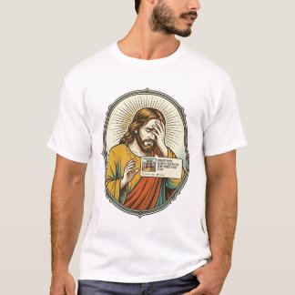 T-shirt Jésus ajouté à l'histoire au lieu d'un message dir