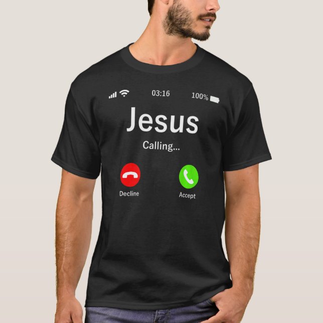 T-shirt Jésus Appelle Chrétien (Devant)