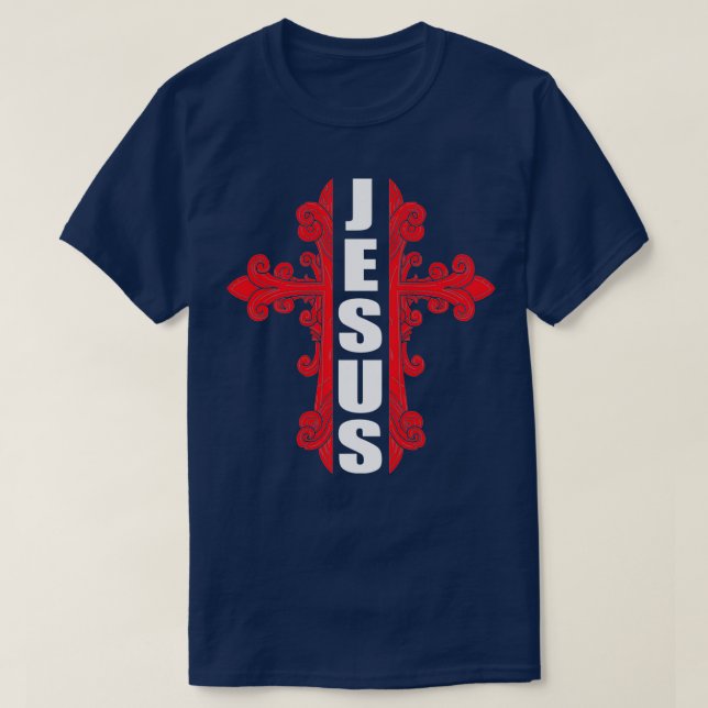 T-shirt Jésus avec thé croisé (Design devant)