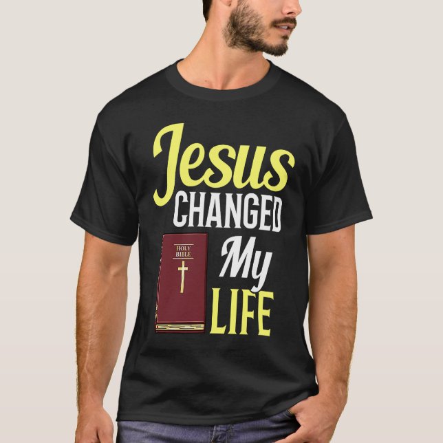 T-shirt Jésus Bible Cross Nazareth Study Quotes (Devant)