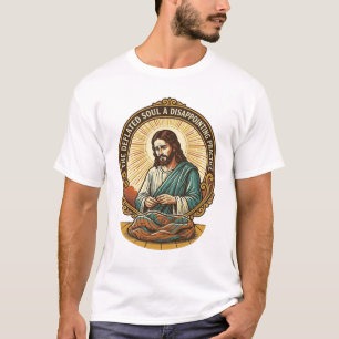 T-shirt Jésus boule de yoga complètement dégonflée humour
