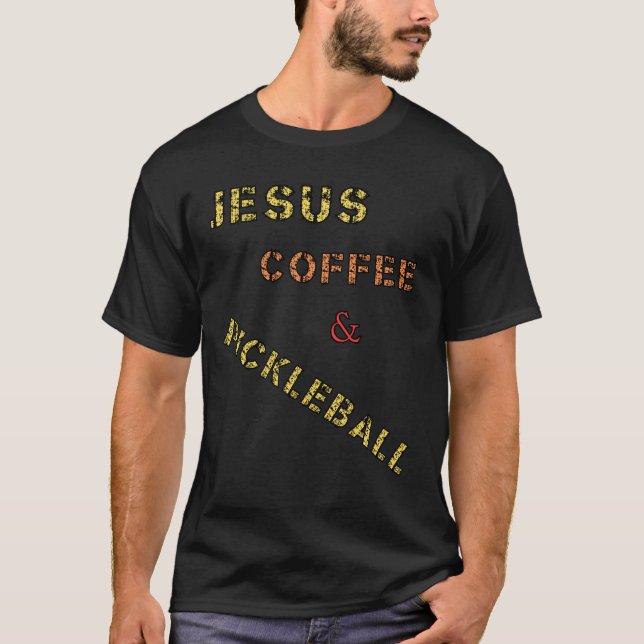 T-shirt Jesus Café & Pickleball (Devant)
