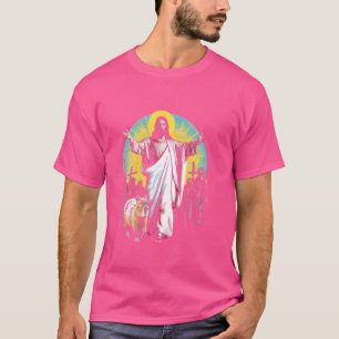 T-shirt Jesus Capybara Whisperer - Drôle religion chrétien