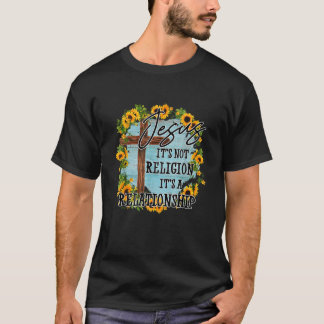 T-shirt Jésus ce n'est pas la religion c'est une relation