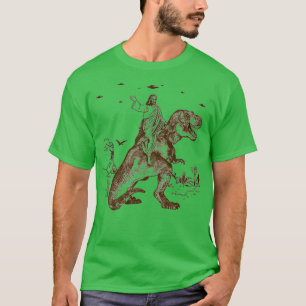 T-shirt Jésus chevauchant un Dinosaure cadeau parfait
