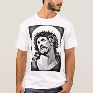 T-shirt Jésus-Christ avec la couronne d'épines Vintage rel