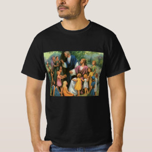 T-shirt Jésus-Christ Bénédiction des enfants, Religion Vin