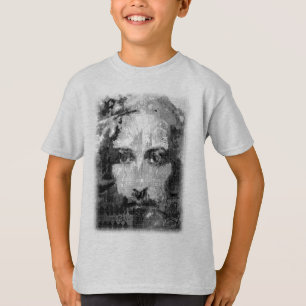 T-shirt Jesus Christ Collage demi-ton noir + vos idées