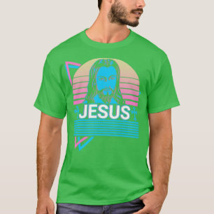 T-shirt Jésus Christ Croix chrétienne Cadeau rétro