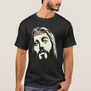 T-shirt Jésus-Christ Crucifix Crucifié Pâques Couronne Épi