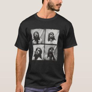 T-shirt Jésus-Christ dans le style de la machine photo vin