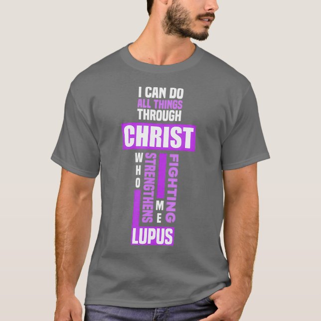T-shirt Jésus Christ Dieu Lupus Guerrier Lupus Fighter (Devant)