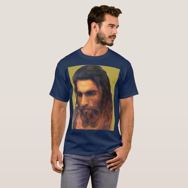 T-shirt Jesus Christ head study before 1872 Ivan Kramskoi (Devant entier)