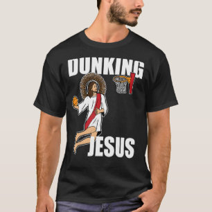 T-shirt Jésus Christ Jouer au basket-ball Christian Dunkin