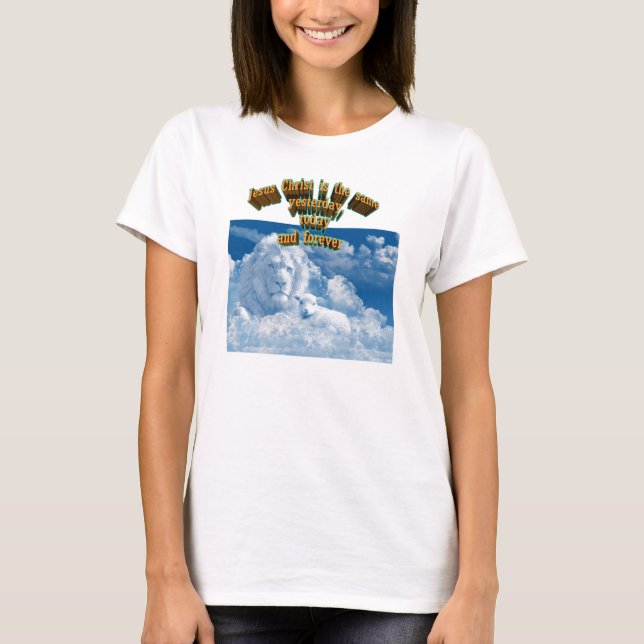 T-shirt Jésus Christ le lion et l'agneau (Devant)