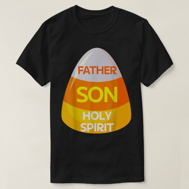 T-shirt Jesus Christian Candy Corn Halloween (Design devant)