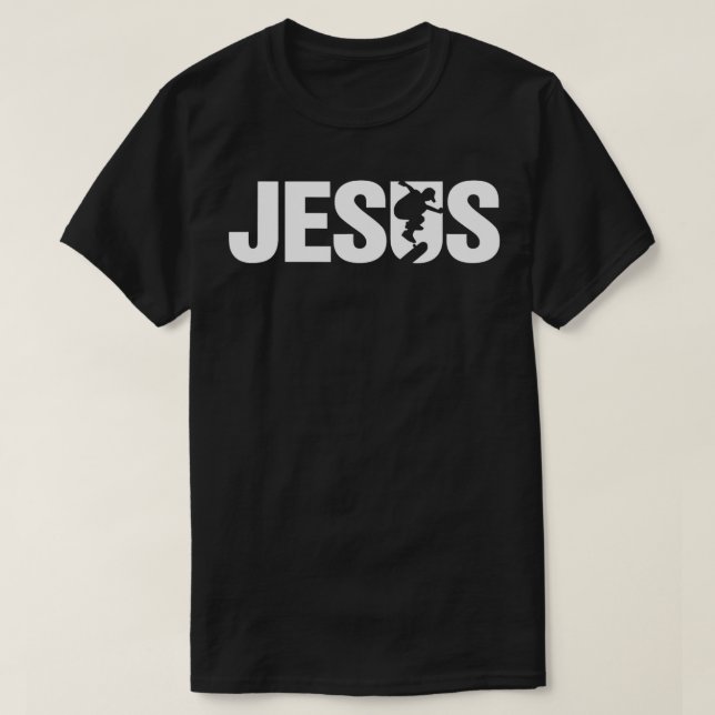 T-shirt Jesus Christian Skateboard Cool Skate Design (Design devant)