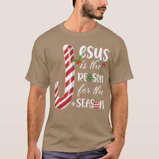 T-shirt Jésus christique Raison Bonbon Noël Xmas