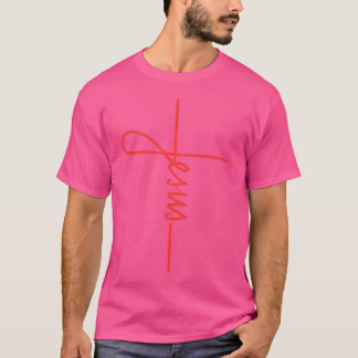 T-shirt Jésus Croix Dieu Foi Religieux Christian Hommes Fe