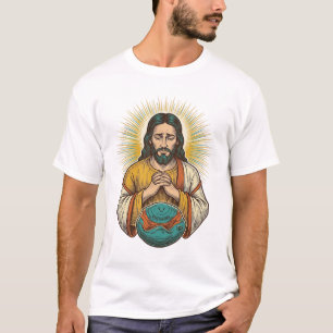 T-shirt Jésus déçu Ballon de sport dégonflé Échec de gym