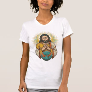 T-shirt Jésus déçu Ballon de sport dégonflé Échec de gym