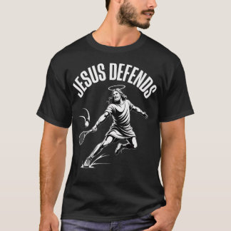 T-shirt Jésus Défend le Tennis Sports Chrétiens