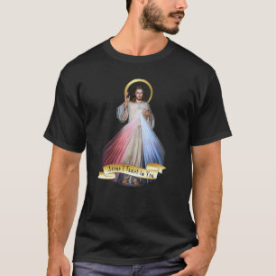 T-shirt Jésus Divin Miscy Bleu Anglais