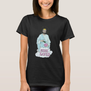 T-shirt Jésus économise de l'argent Cochon Banque Économie