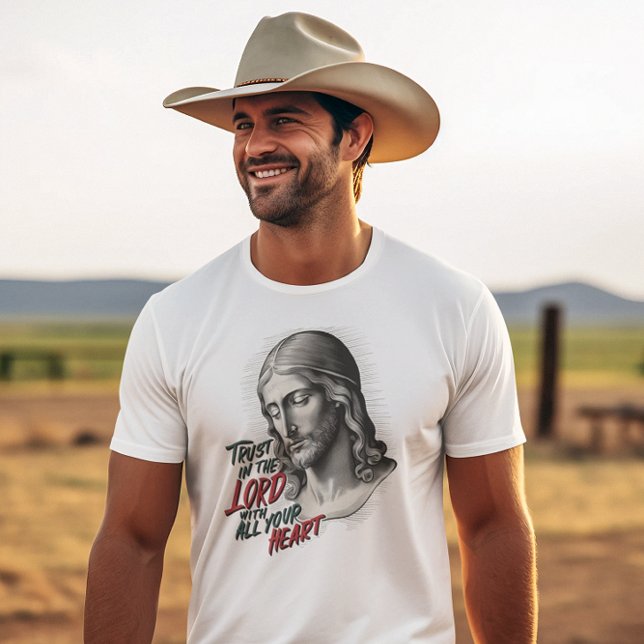 T-shirt Jésus encourage à faire confiance au Seigneur (Créateur téléchargé)