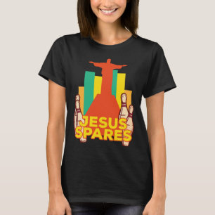T-shirt Jésus épargne l'équipe de bowling chrétienne