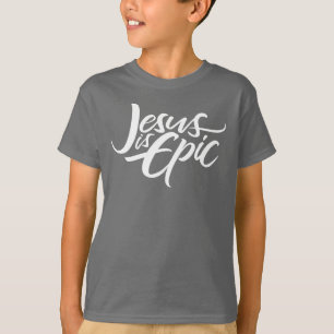T-shirt Jésus est épopée Lettres religieuses chrétiennes m