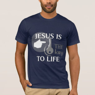 T-SHIRT JÉSUS EST LA CLÉ À LA VIE