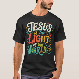 T-shirt Jésus est la lumière du monde Jean