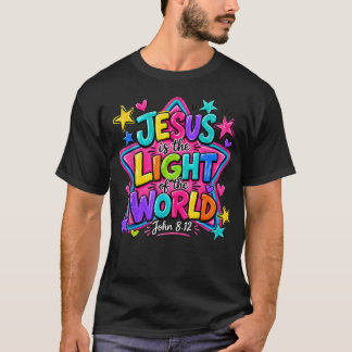 T-shirt Jésus Est La Lumière Du Monde Jean 812 Vbs