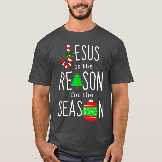 T-shirt Jésus est la raison de la saison (Devant)