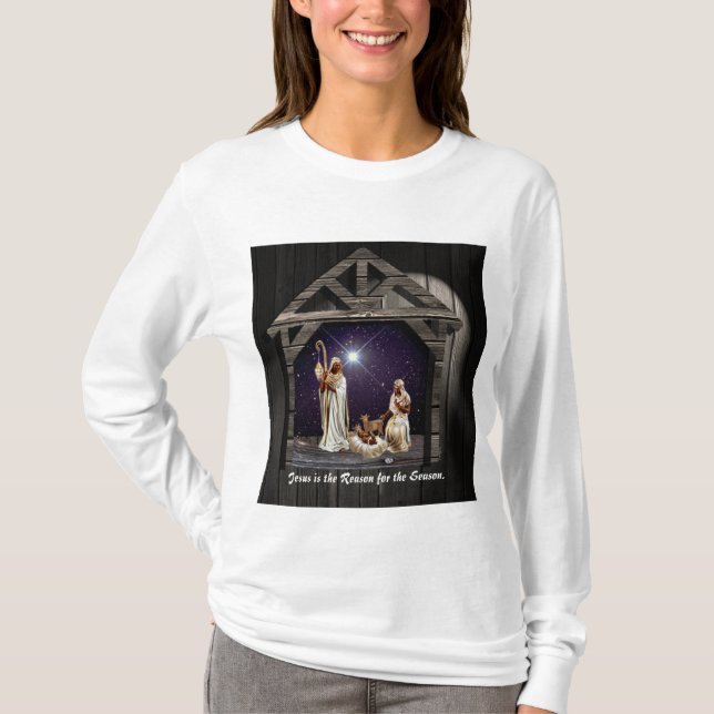 T-shirt Jésus est la raison de la saison. (Devant)